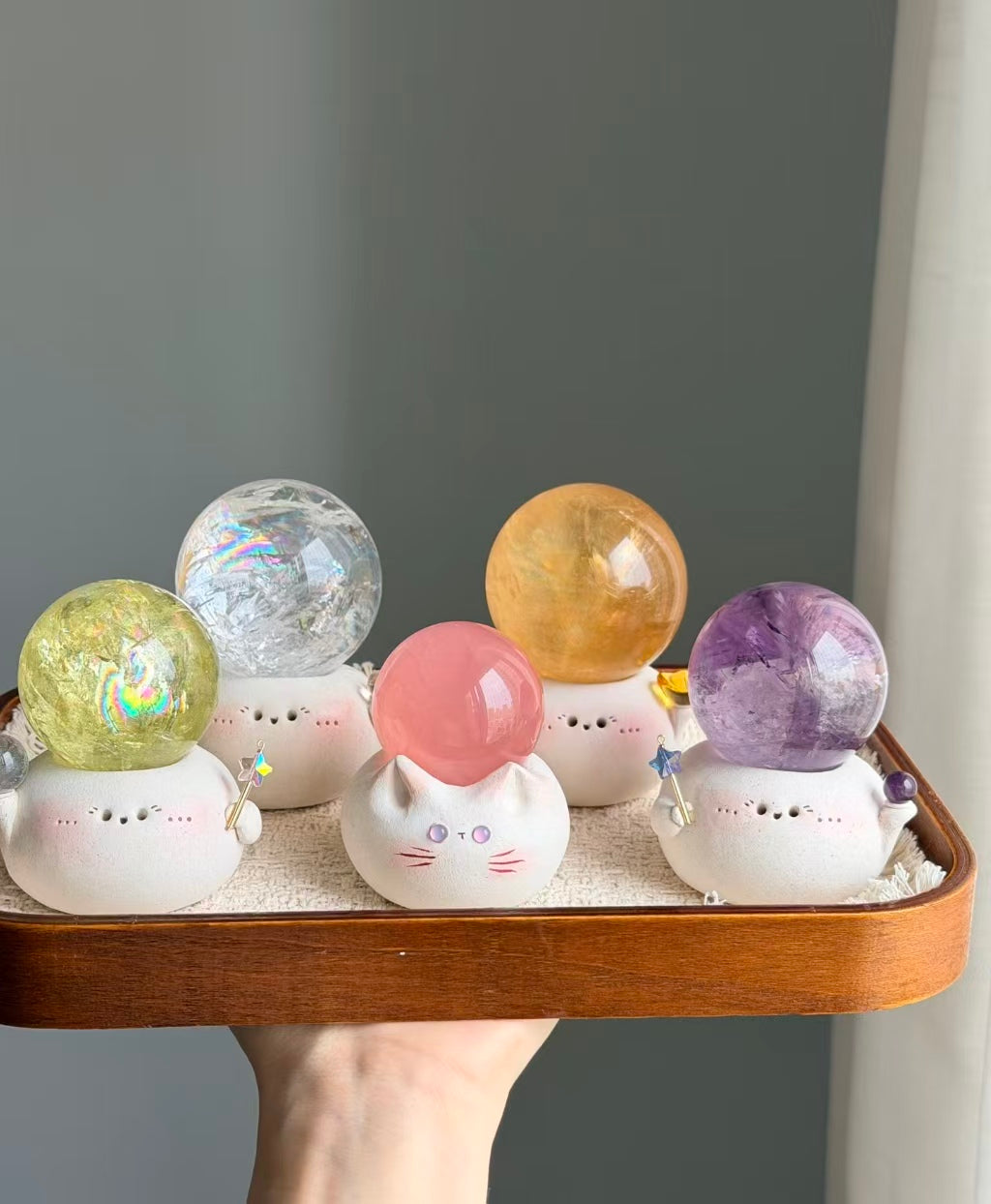 Healing Crystal Ball for Meditation & Decor