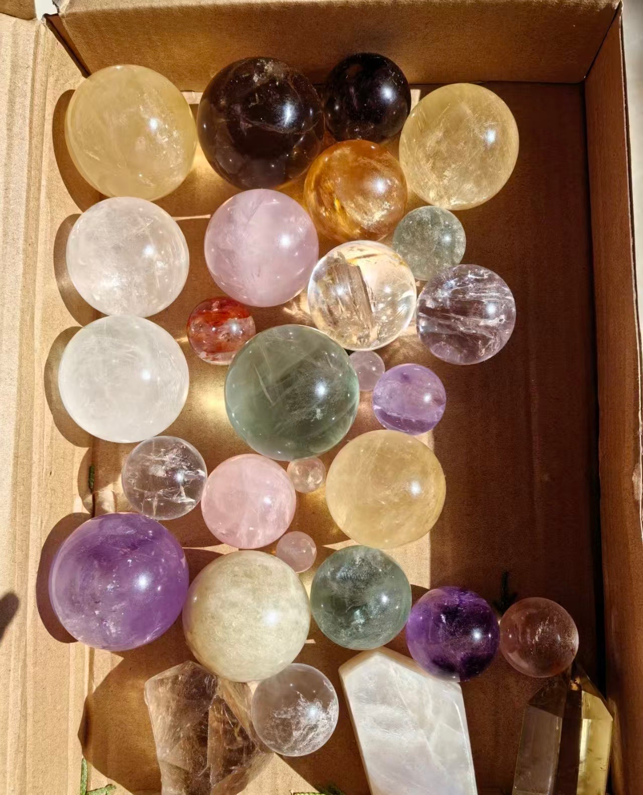 Healing Crystal Ball for Meditation & Decor